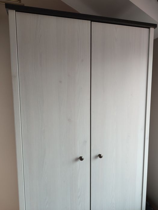 Szafa dwudrzwiowa 90x200 biała szafa