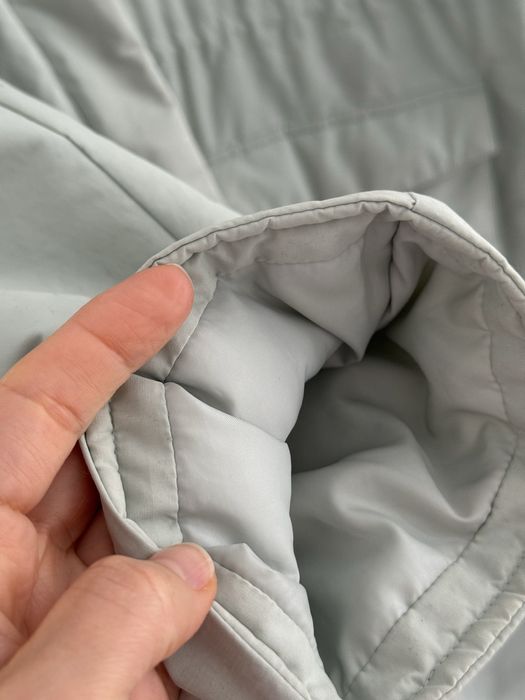 Пухове пальто-ковдра оверсайз