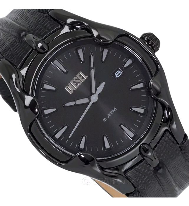 DIESEL Metamorph Vert Mens Watch, Black Dial, Reptilian. Годинник часы