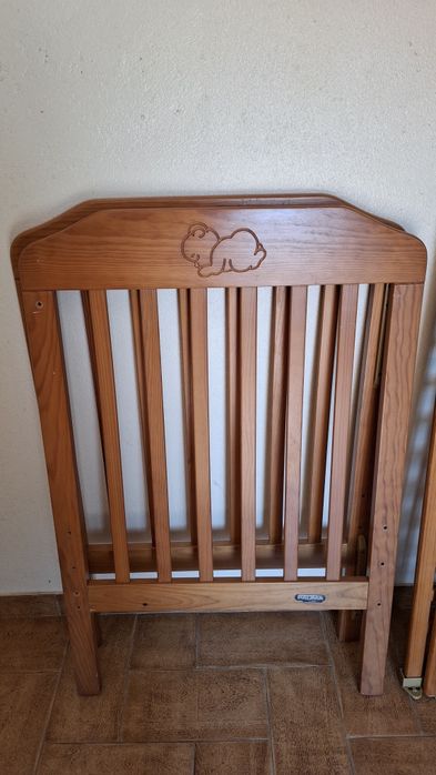 Berço cama bebé em madeira maciça