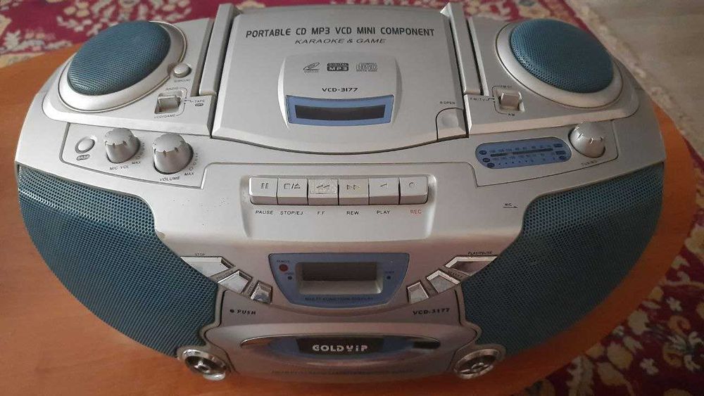 Магнитола Gold Yip VCD-3177 CD VCD FM MP3 Kараокe.