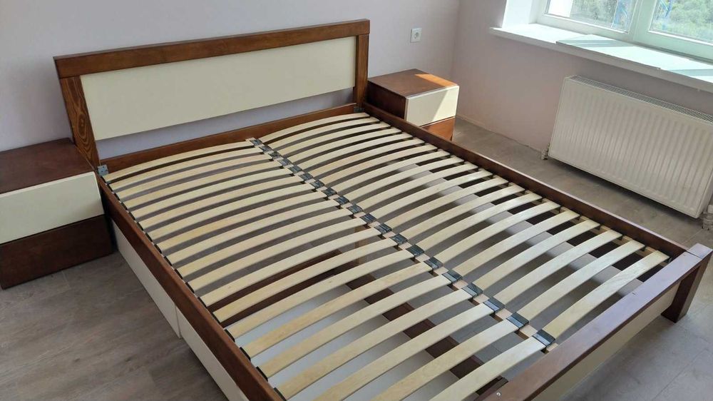 Ліжко з дерева Двоспальне ліжко (Акцент)