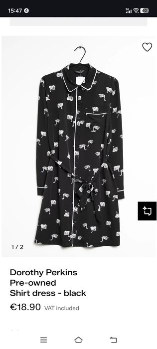 Szlafrok kimono Dorothy Perkins w łabędzie