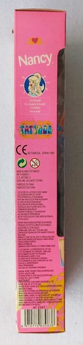 Nancy Tattoos Brunette Famosa Spain 1999