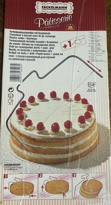 Кондитерський нож струна  для разделки коржей