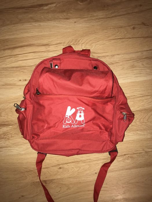 czerwony plecak do szkoły/przedszkola z piórnikiem