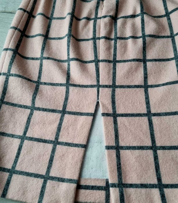 Spódnica ołówkowa  w kratkę S