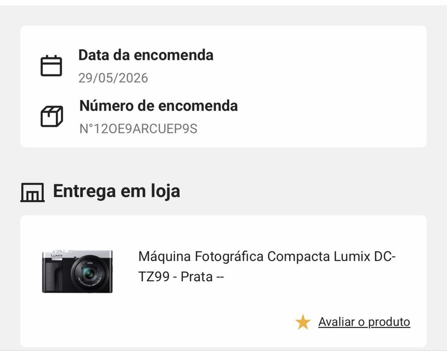 Panasonic Lumix DC-TZ99 (Prata) – Como nova