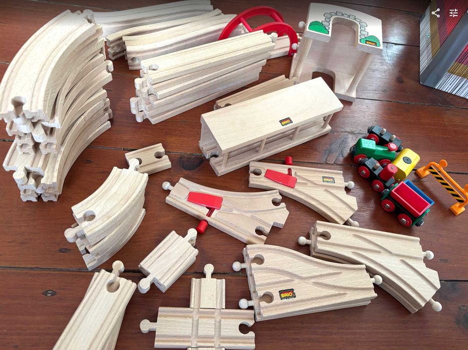 Pista Comboio de madeira Brio - Conjunto Grande