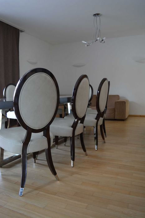 10 krzeseł skórzanych GIORGIO COLLETION + STÓŁ GRATIS