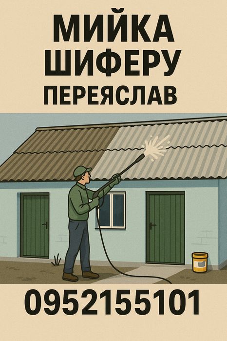 Мийка та фарбування дахів Переяслав