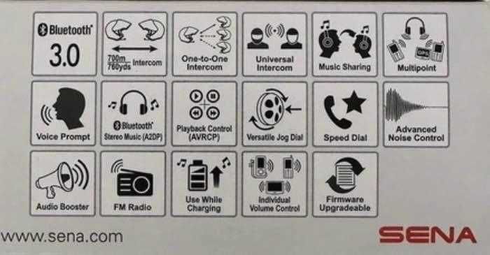 Sena intercon -  auricular interphone Sena smh5 3.0 FM