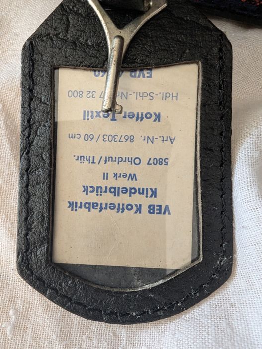 DDR, PRL, stara niemiecka walizka w karate VEB,NRD, oryginalny kufer