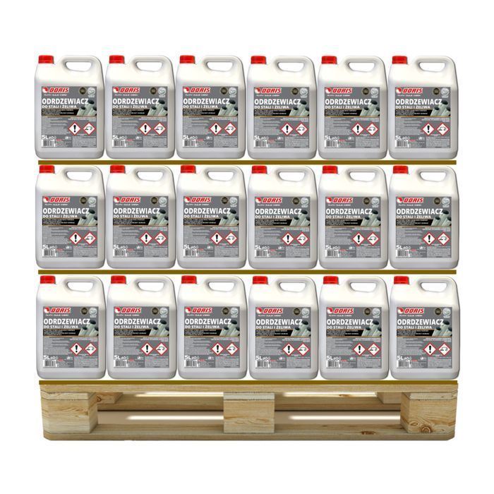 Odrdzewiacz do stali i żeliwa DORIS 615L Paleta 123szt x 5L