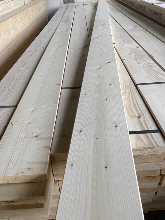 DESKA TARASOWA GŁADKA czterostronnie strugana 28 x 145 mm świerk