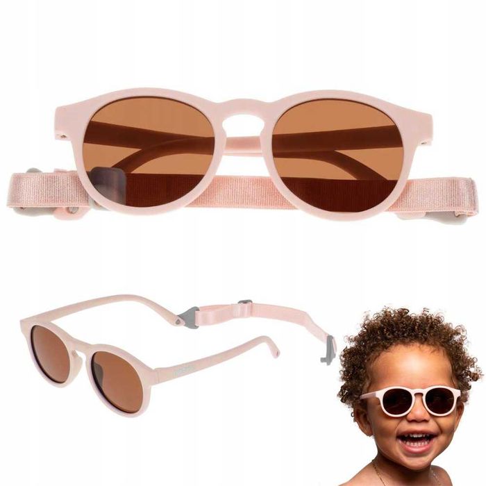 Okulary przeciwsłoneczne Dooky dla dzieci 6m+ UV400 Polaryzacja Pink
