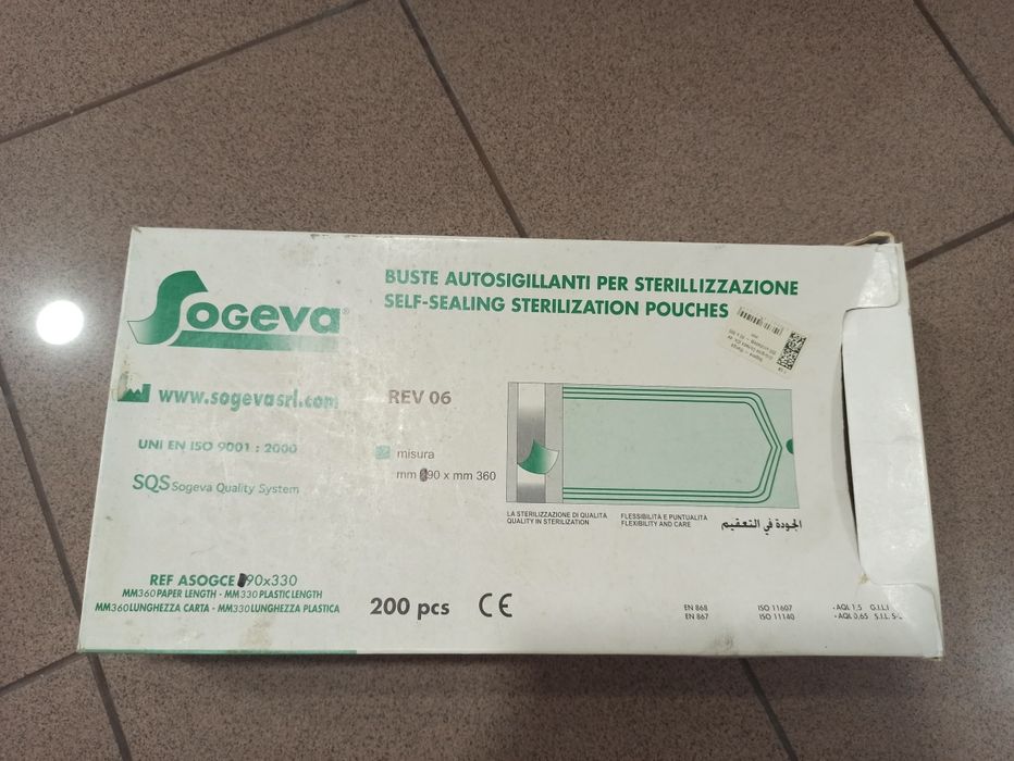 Sacos esterilização 90 x 360mm