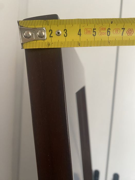 Espelho de pé em madeira lacada