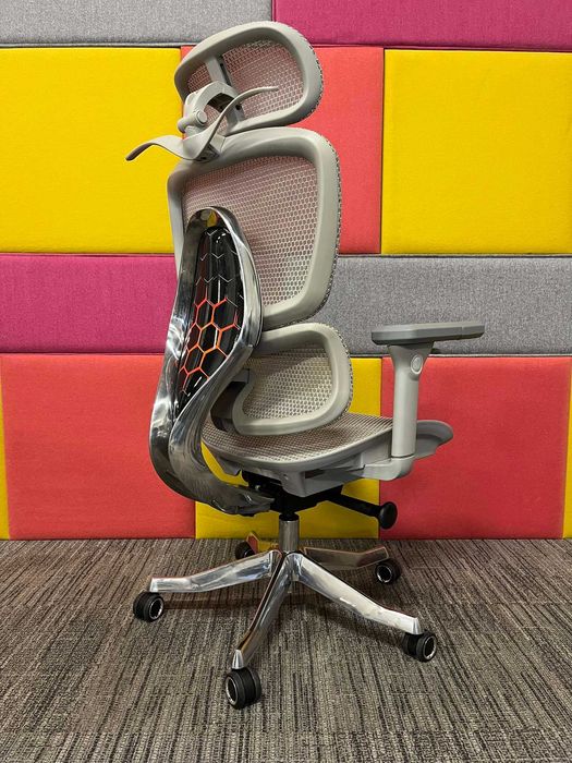 NOWY Fotel biurowy obrotowy ergonomiczny Ergoup Alien szary okazja!