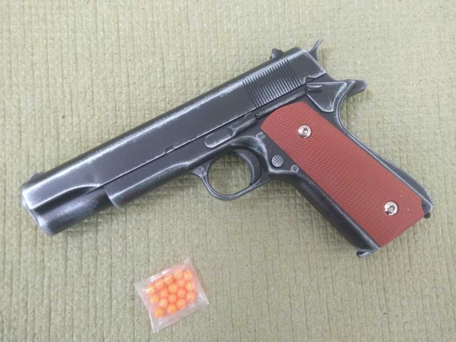 Детский Пистолет Colt 1911 Пластик + Метал. на пульках - Игрушка