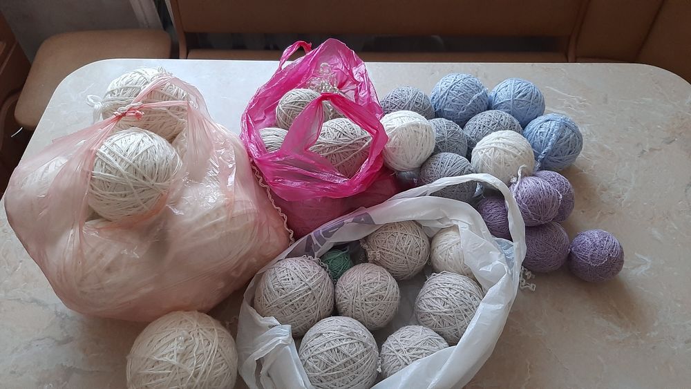 Нитки для вязання б.у