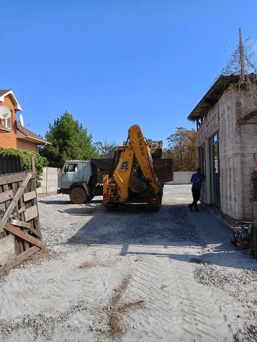 Экскаватора  jcb 3 копка ямы траншеи мини екскаватор услуги трактора