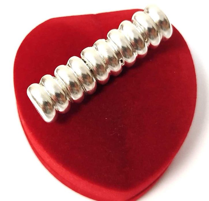 Piękna srebrna broszka 8,5 G PRÓBA 925 DŁUGOŚĆ 4,1 CM