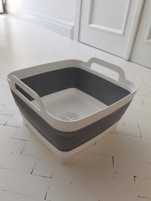 Miska Silikonowa z Odpływem Składana 7L