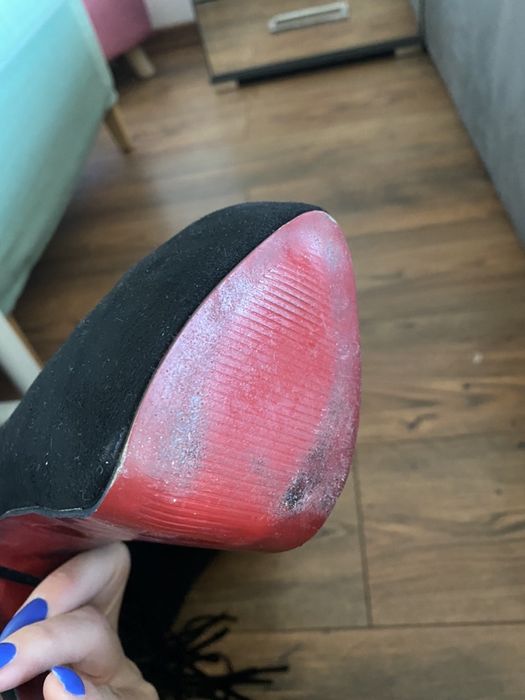 Rewelacyjne kozaki z fredzlami high heels