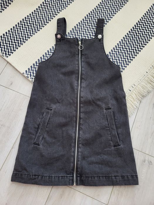 сірий джинсовий сарафан 128-134 (8-9років)