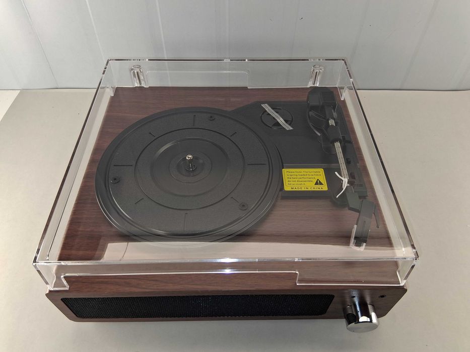 C219 Odtwarzacz Turbntable A6 Retro Audio Player z Głośnikami i USB