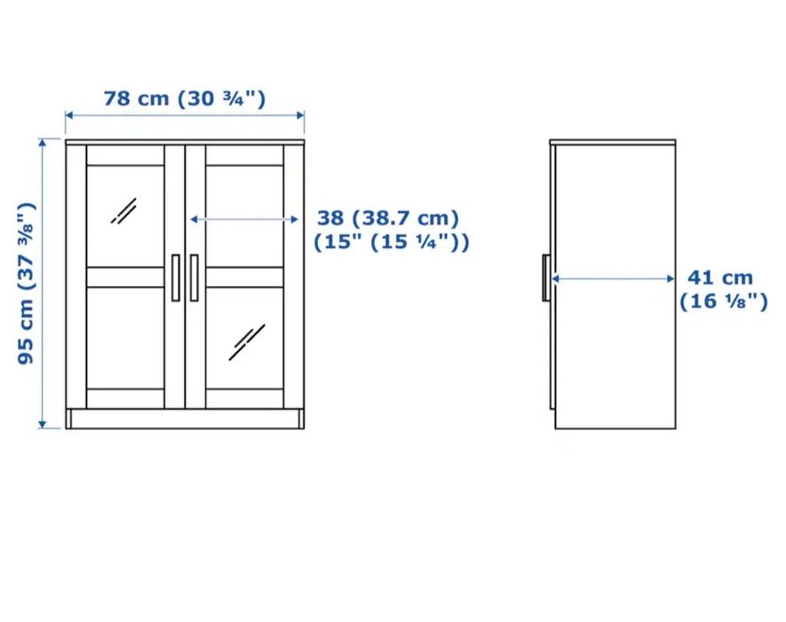 Armário vitrine IKEA Brimnes
