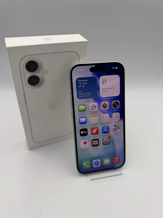 Smartfon Apple iPhone 16 128 GB biały