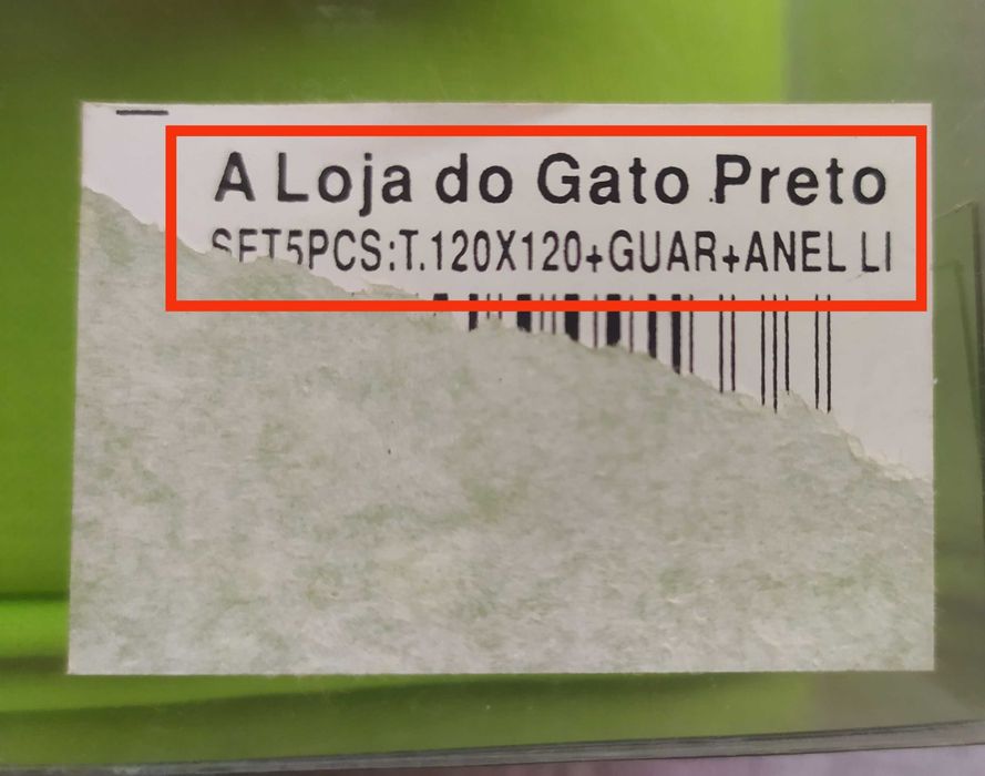 Conjunto de 5 peças - toalha+guardanapos+2 argolas - NOVO