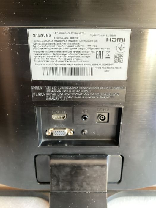 Монитор Samsung 22" 1920х1080 LS22E390HSO