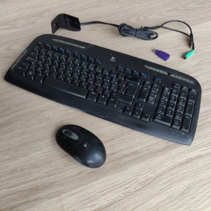 Teclado Rato sem fios Logitec Cordeless Desktop EX110 Cacém E