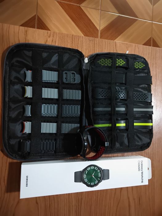 Samsung watch 6 classic 47mm muitos  extras de acessórios