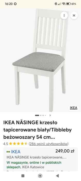 Sprzedam krzesła Ikea 6 szt