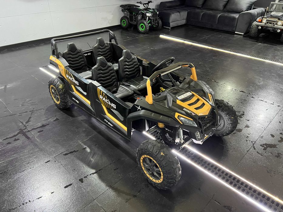 Auto   na akumulator 4x4 Buggy UTV 2000 Pojazd 4-osobowy z Bateria