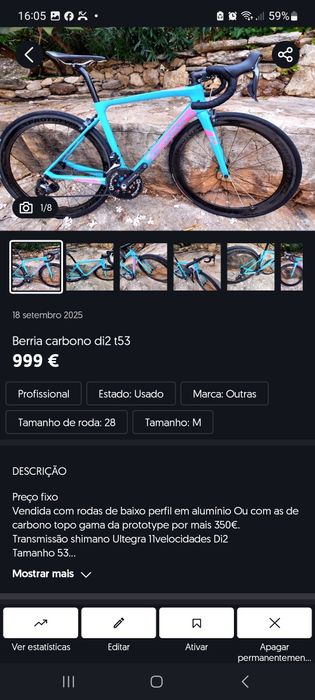 Peças acessórios e bicicletas