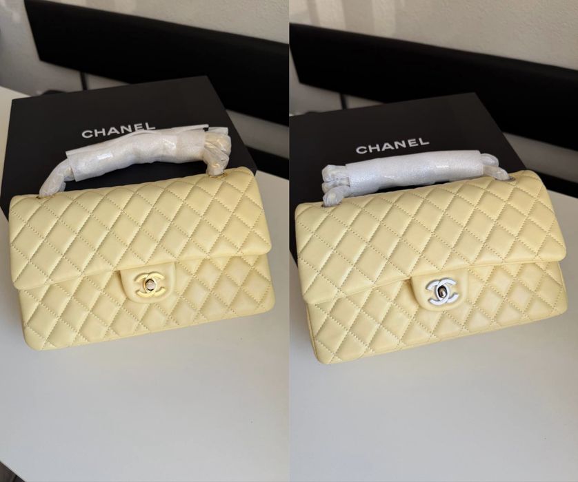 Сумка Chanel Classic рожева, біла, чорна, лавандова, жовта