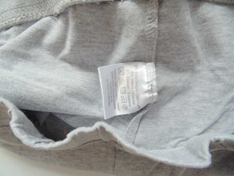 Basic You popielate legginsy damskie 3/4 długość - S/M