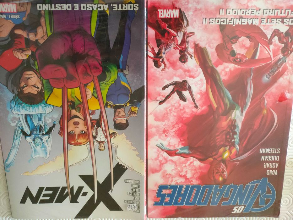 Livros BD novos XMen e Os Vingadores