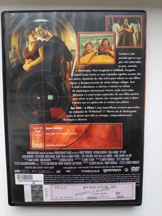 DVD spy kids o filme