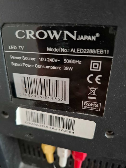 TV Crown (Japan) 22 polegadas 100% operacional