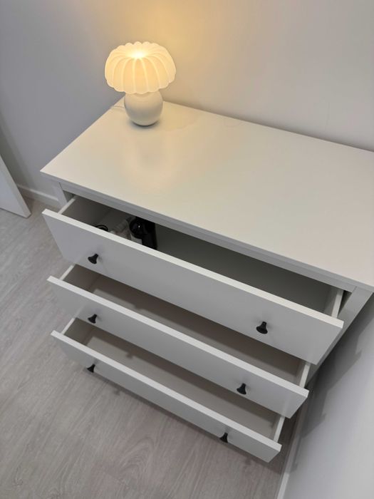 Gaveteiro 3 gavetas KOPPANG branco 0,90m x 0,83m