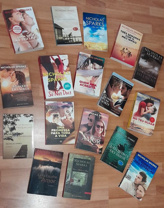 coleção de livros Nicholas Sparks