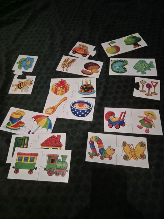 Gra edukacyjna puzzle pary Noris Co do czego pasuje? logiczna