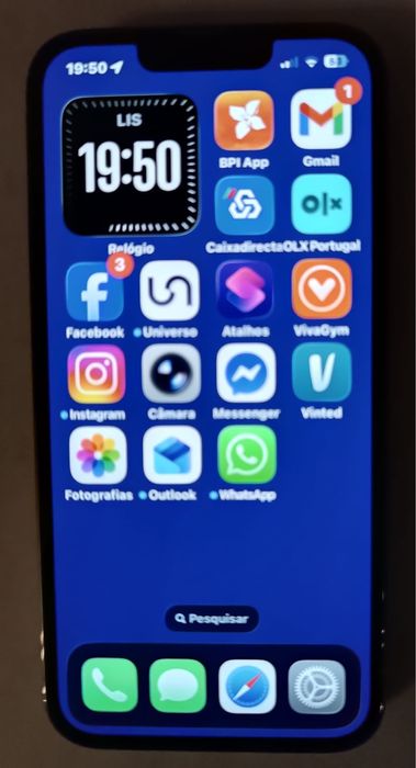 iphone 13 pro azul com bateria 100%