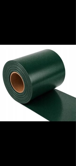 8 x Taśma ogrodzeniowa 19cm x 35m kolory kolor czarny klipsy